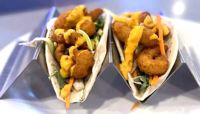 Tacos served as part of the daily specials at Wiggly Field & Dome restaurant, sports bar and volleyball courts in Weston, WI